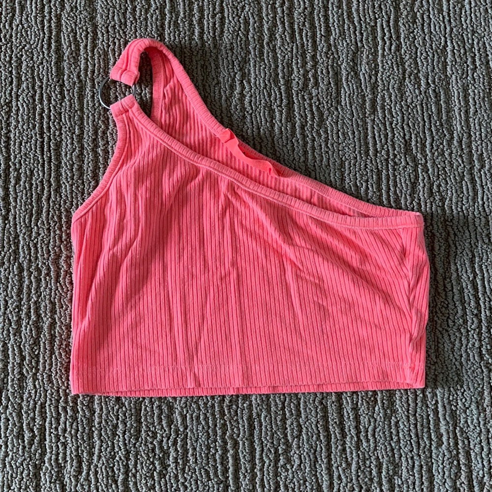 Emma & Sam One shoulder crop top